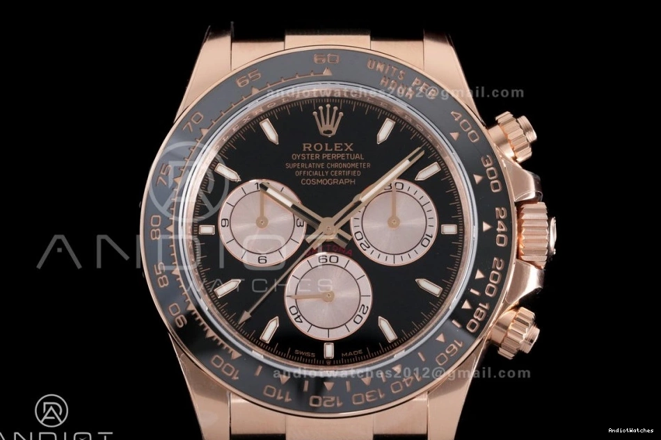 Edition 798 RG Gain 1:1 Weight On 126515 Oyster-flex Stick DD Daytona Sophisticated Best Strap Sub-dial Black Dial VSF Marker 1121